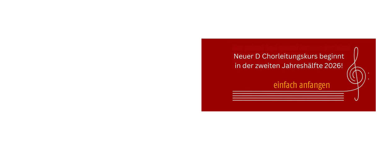 Chorleitungsausbildung 2026