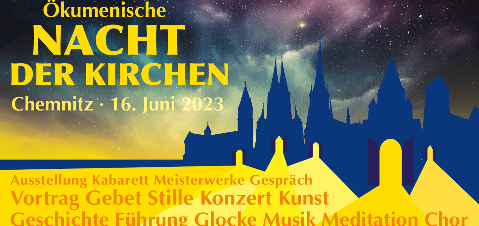 Programm Ökumenische Nacht der Kirchen 2023