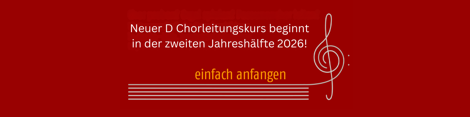 Chorleitungsausbildung 2026